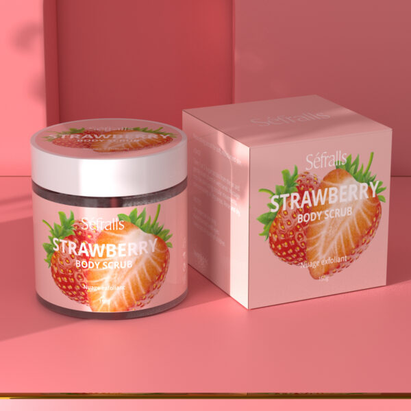 Sefralls Strawberry Sugar Body Scrub - Exfoliating & Hydrating