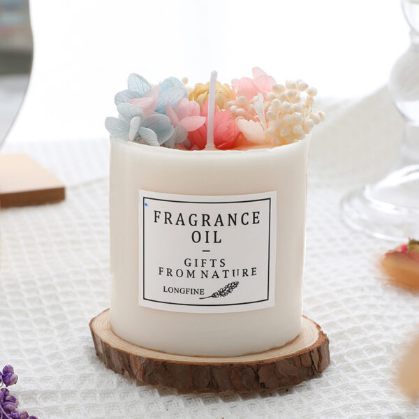 Dried Flowers Decor Romantic Candles - Image 10