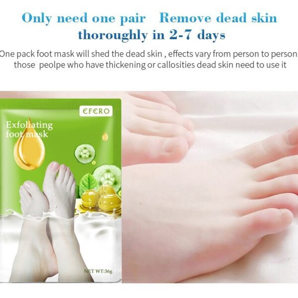 Exfoliating Pedicure Socks – Heel Whitening & Crack Repair - Image 9