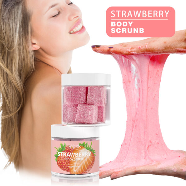 Sefralls Strawberry Sugar Body Scrub - Exfoliating & Hydrating - Image 3