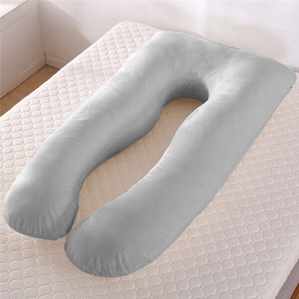 U-Shape Maternity Pillow – Ice Silk Summer Sleeping Support - Image 4