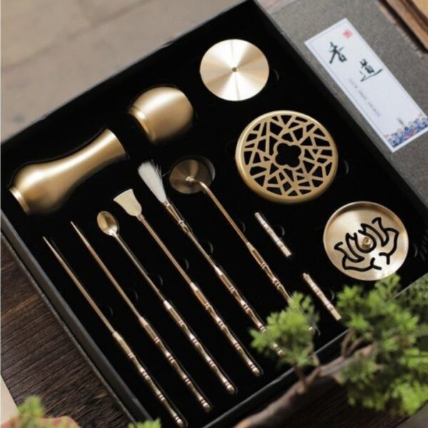 Agarwood Incense Burner Tool Set – Citron Copper Aroma Tools