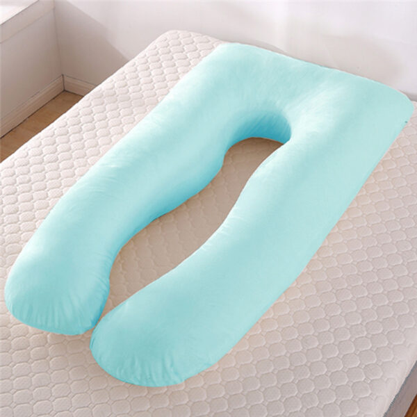 U-Shape Maternity Pillow – Ice Silk Summer Sleeping Support - Image 3