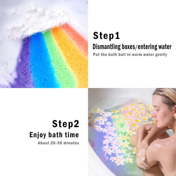 Rainbow Salt Bath Bomb – Bubble & Skin Care