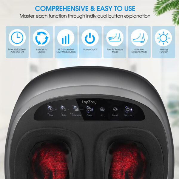 Shiatsu Foot Massage Machine – Relaxing Heat & Deep Kneading - Image 7