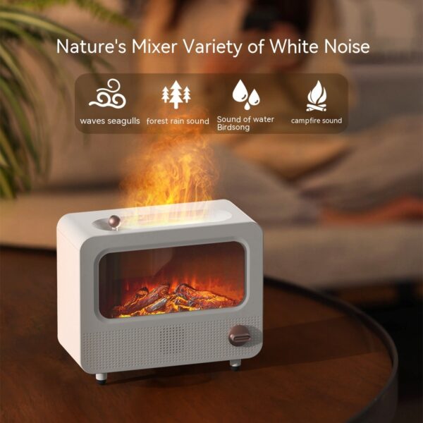 Fireplace-Style Humidifier & Essential Oil Diffuser for Homes - Image 4