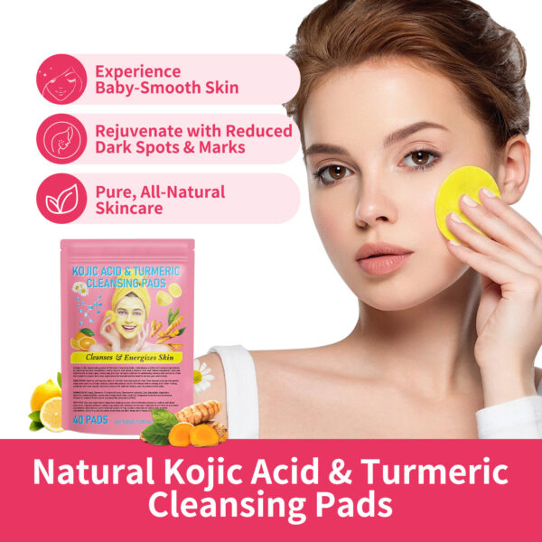 Turmeric Kojic Acid Face Pads – Easy Brightening Solution - Image 5