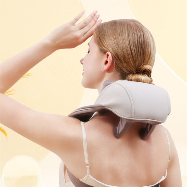 Kneading Cervical Massage Shawl – Hot Compress for Relaxation - Image 3